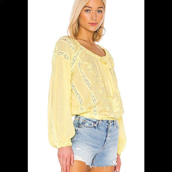 Free People NWT Maria Maria lace & crochet blouse - Picture 2 of 7